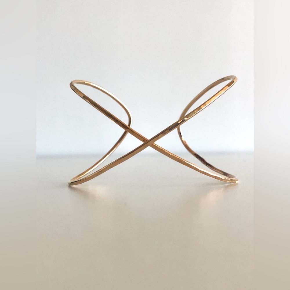 Kira Hawaii X Cuff Bracelet, 14K Gold Filled, Medium - Picture 3 of 6